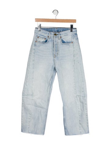 Pre-owned B Sides High-rise Wide Leg Jeans In Blue