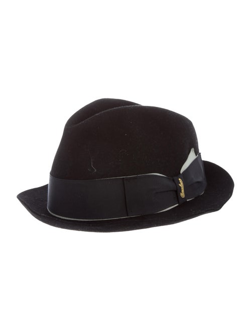 Borsalino Felt Fedora Hat Black