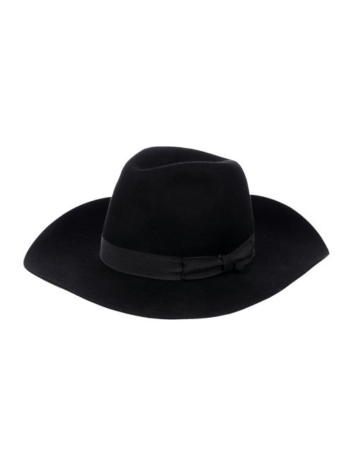 Borsalino Felt Fedora Hat black