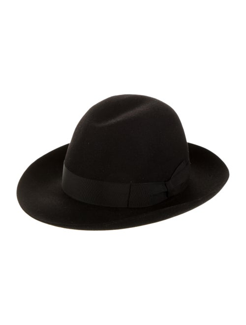Borsalino Felt Fedora Hat Black