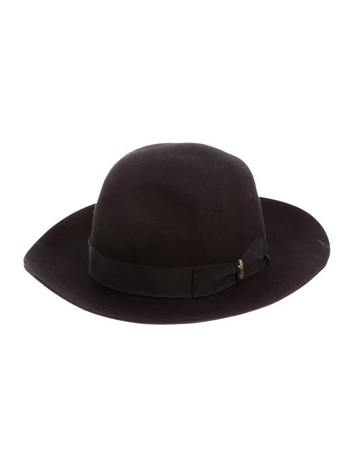 Borsalino Felt Fedora Hat black