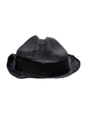 Borsalino Staw Fedora Hat