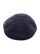 Borsalino Wool Stripped Pattern Print Newsboy Cap