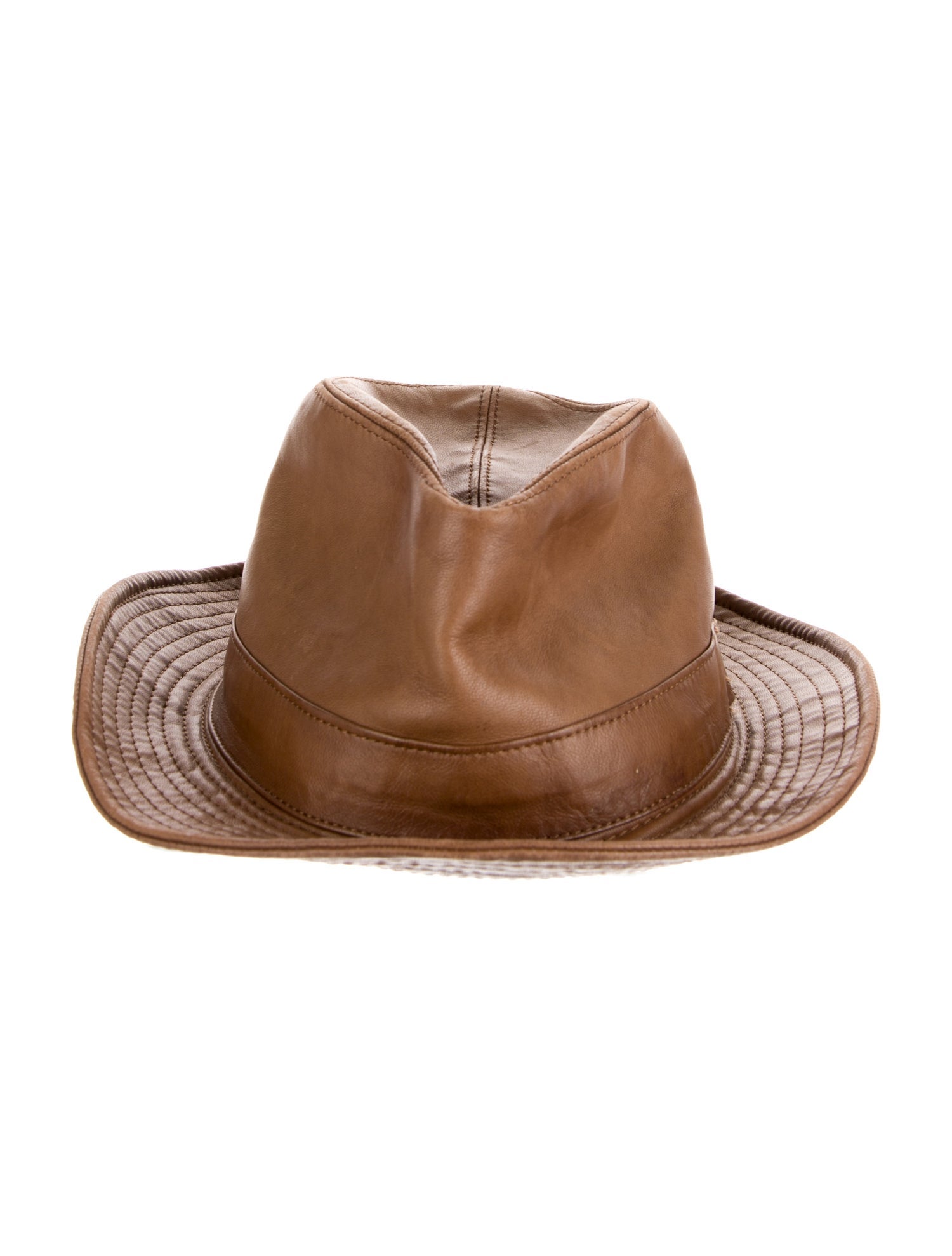 Borsalino Men's Leather Fedora
