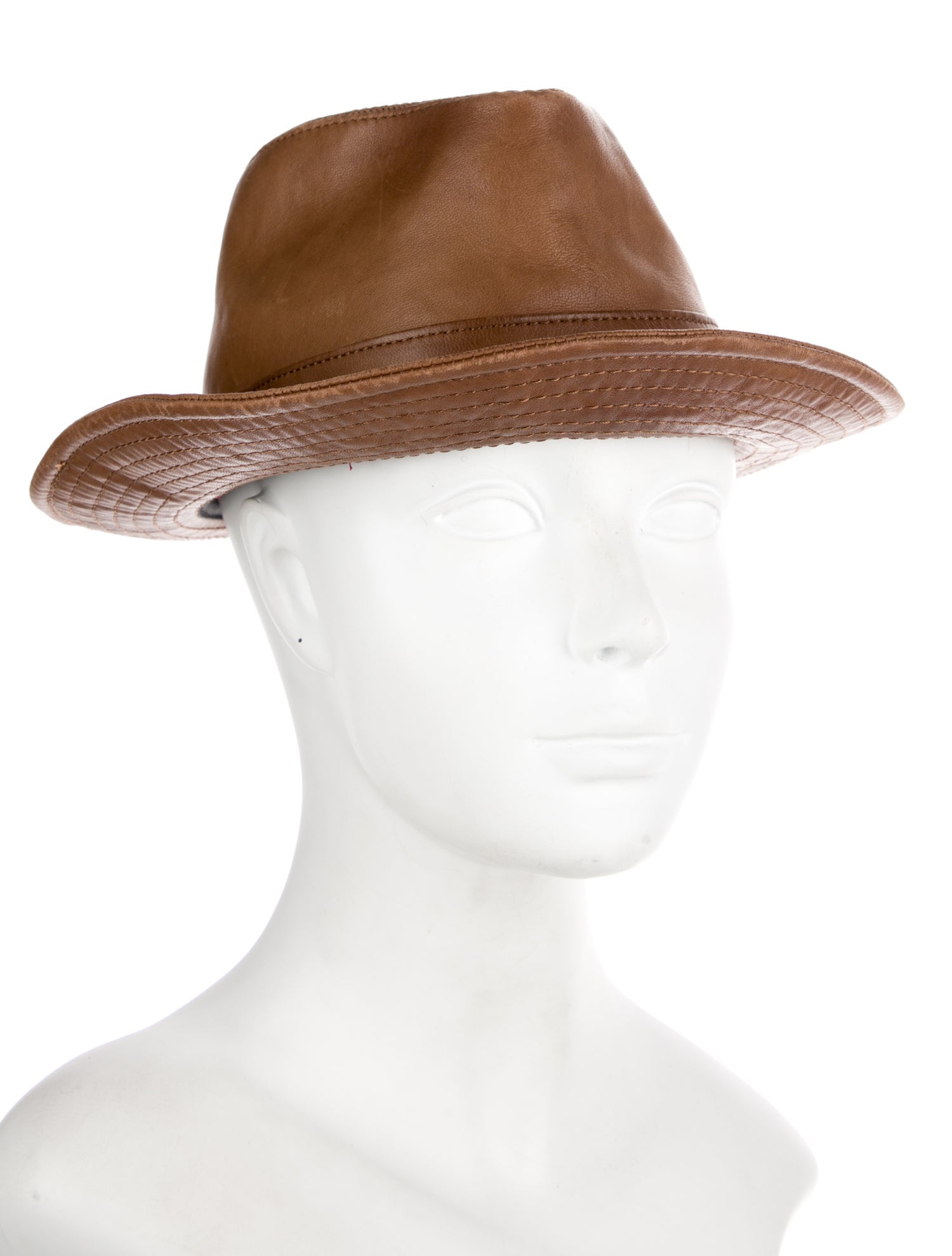 Borsalino Men's Leather Fedora