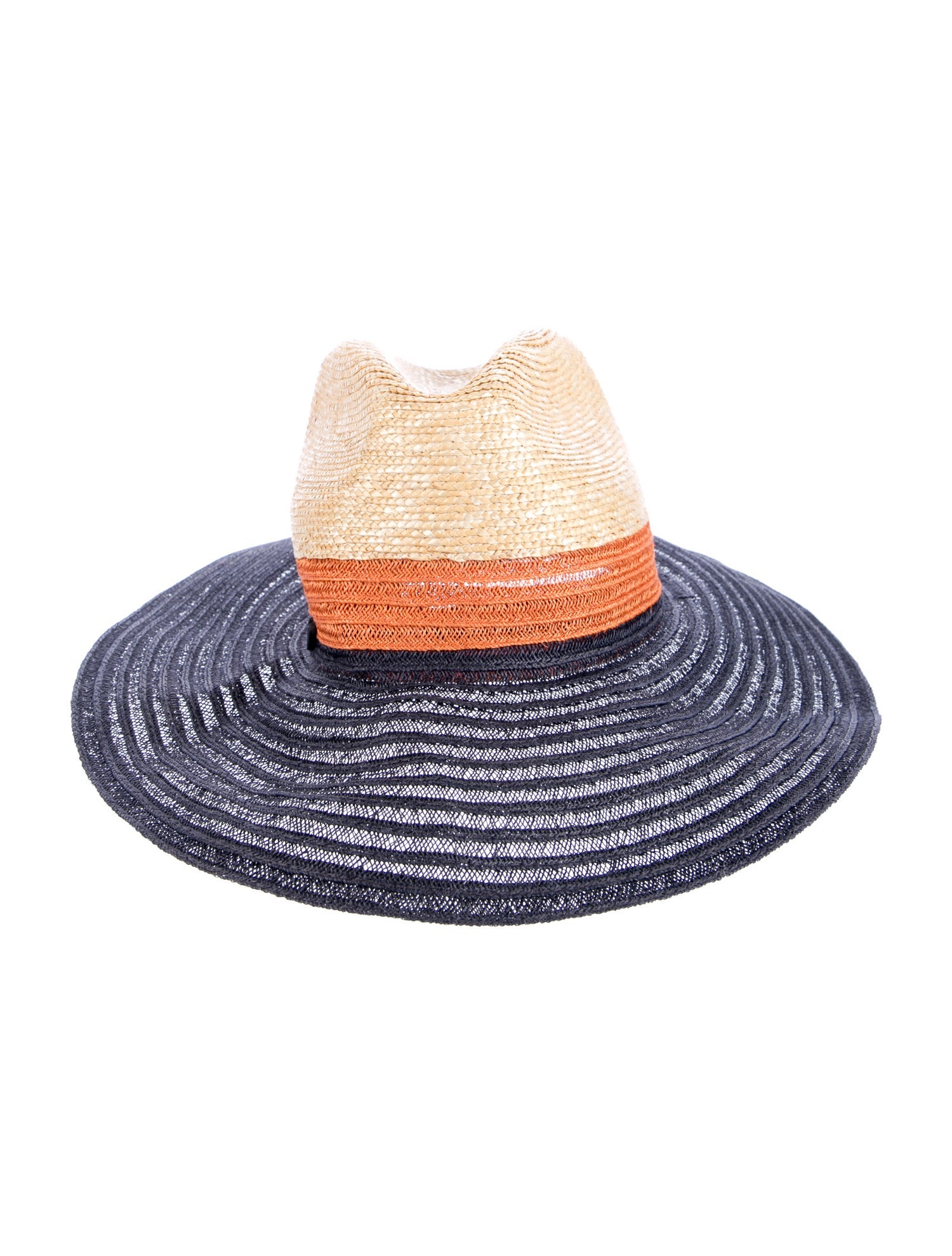 Borsalino Hemp Colorblock Sun Hat