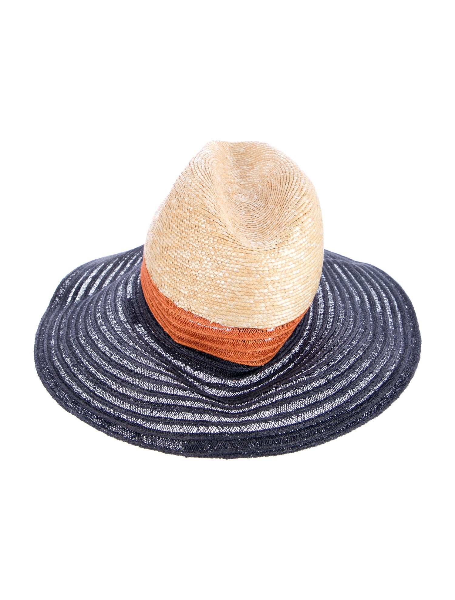 Borsalino Hemp Colorblock Sun Hat
