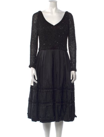 Bellville Sassoon Lorcan Mullany for Neiman Marcus Linen Midi Length Dress