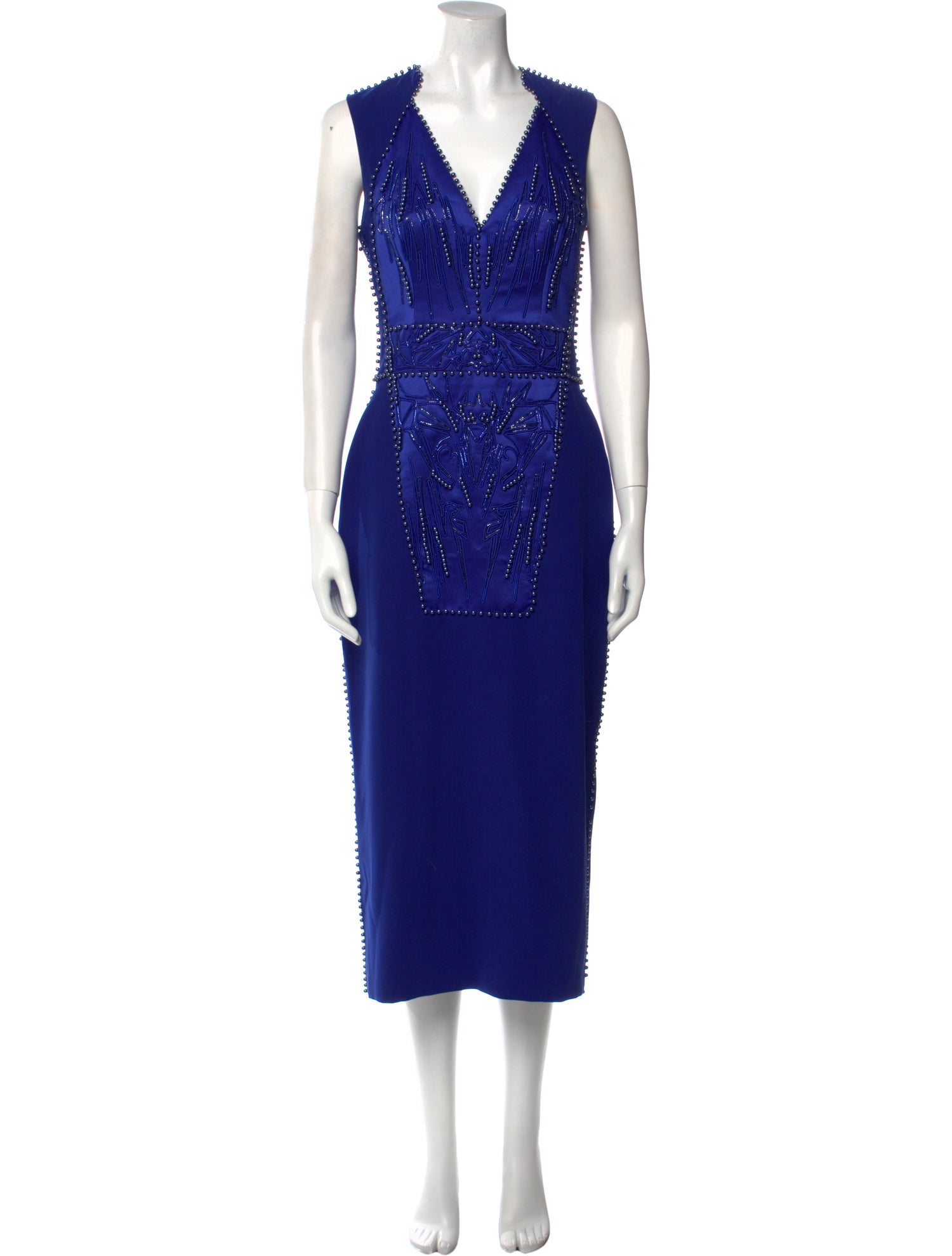 Basil Soda V-Neck Long Dress