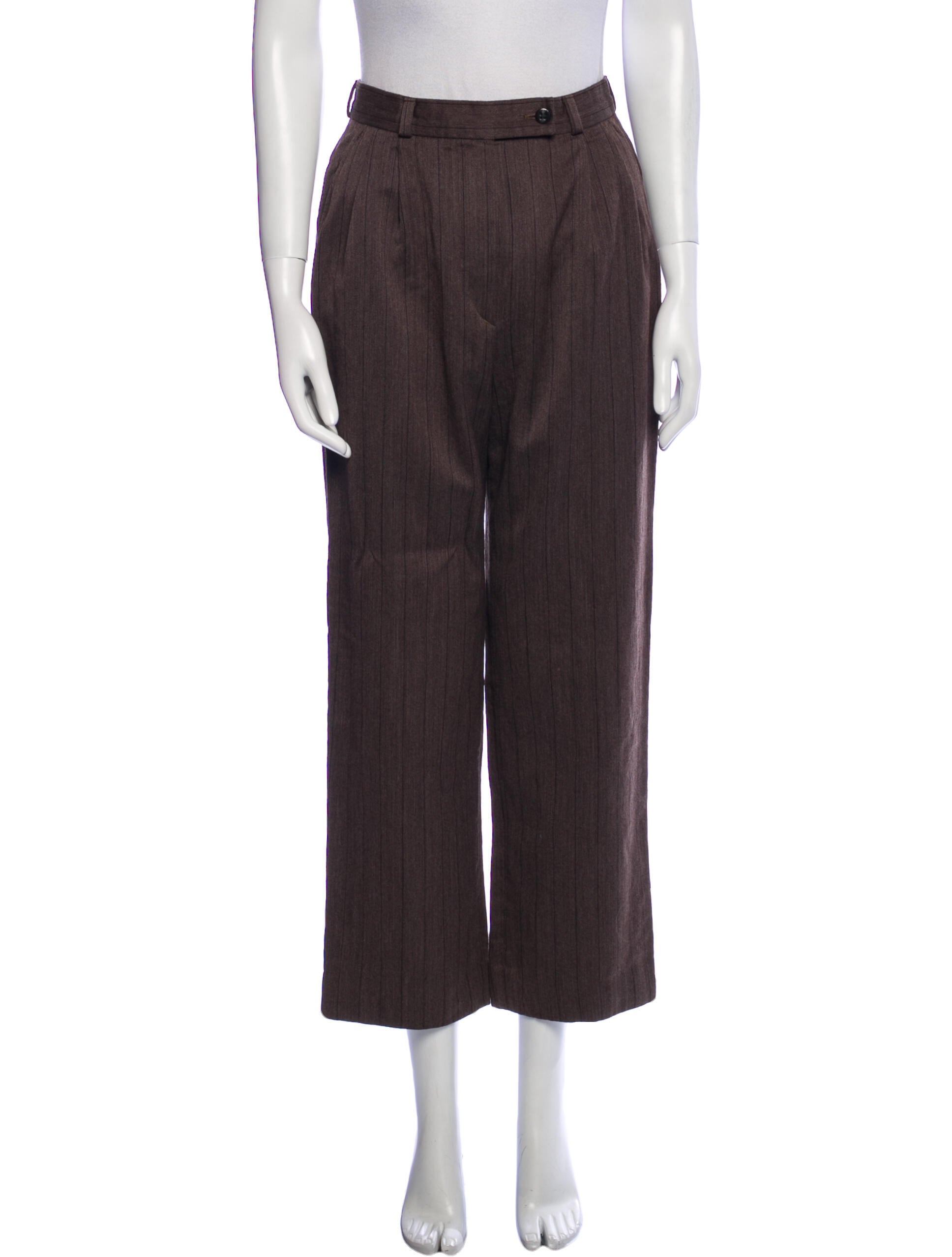 Burberry's Striped Wide Leg Pants