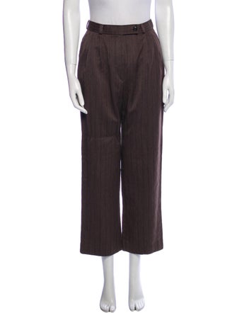 Burberry's Striped Wide Leg Pants