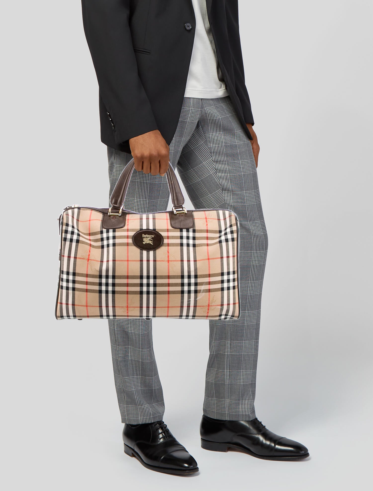 Burberry's Haymarket Check Duffle Bag