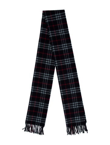 Burberry's Scarves and Shawls Lambswool Plaid Print Scarf