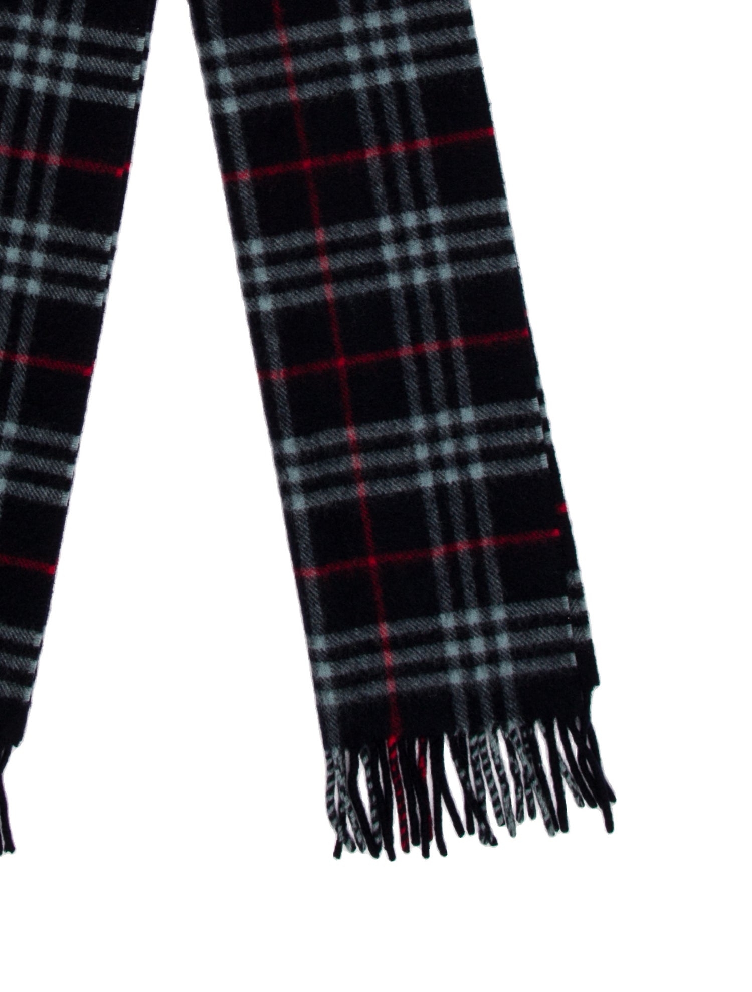 Burberry's Lambswool Plaid Print Scarf