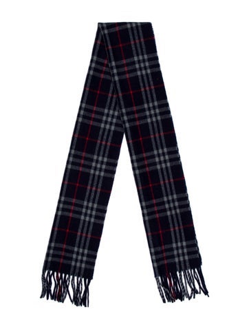 Burberry's Scarves and Shawls Lambswool Plaid Print Scarf