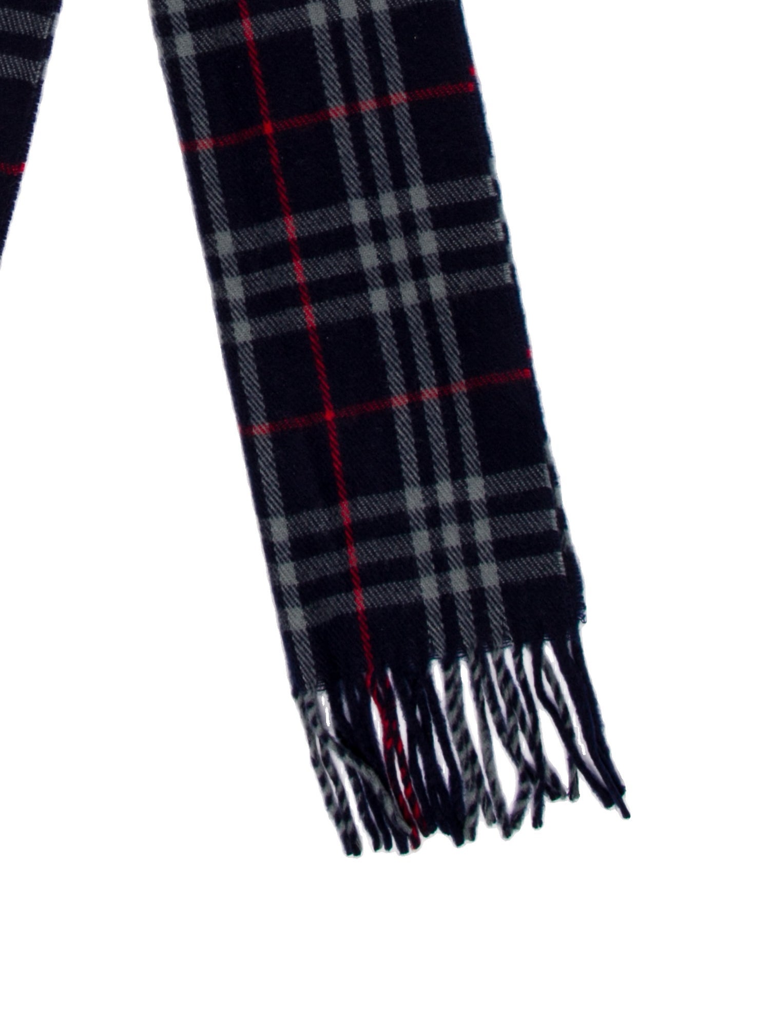Burberry's Lambswool Plaid Print Scarf