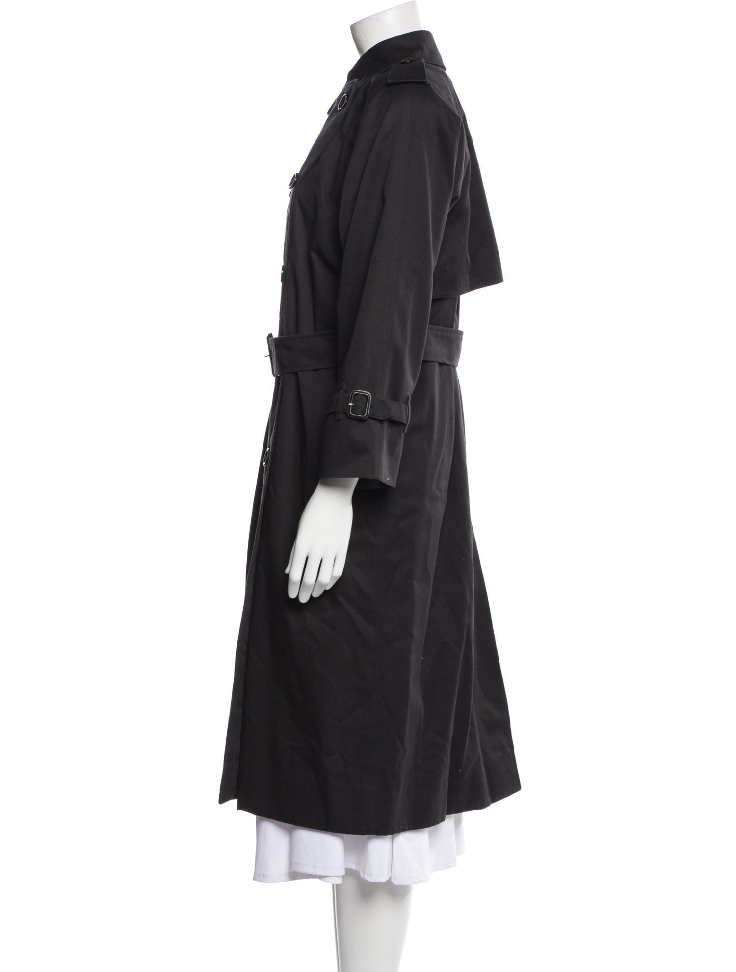 Burberry London Trench Coat Black Coats, Clothing BUR464285 The