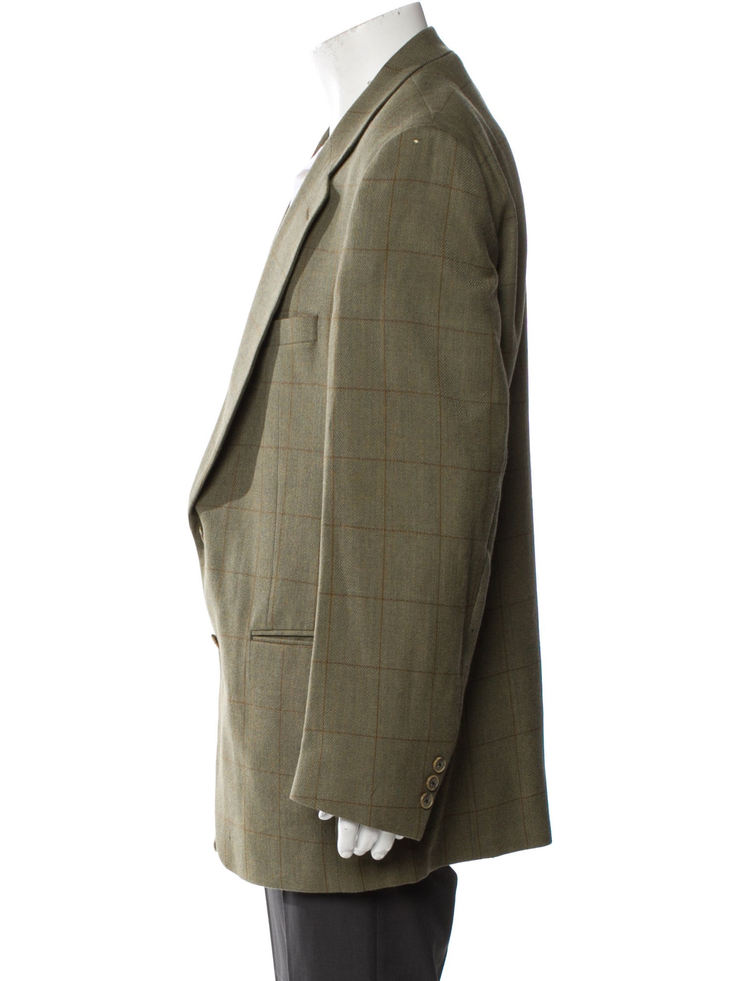 Burberry's Plaid Print Blazer