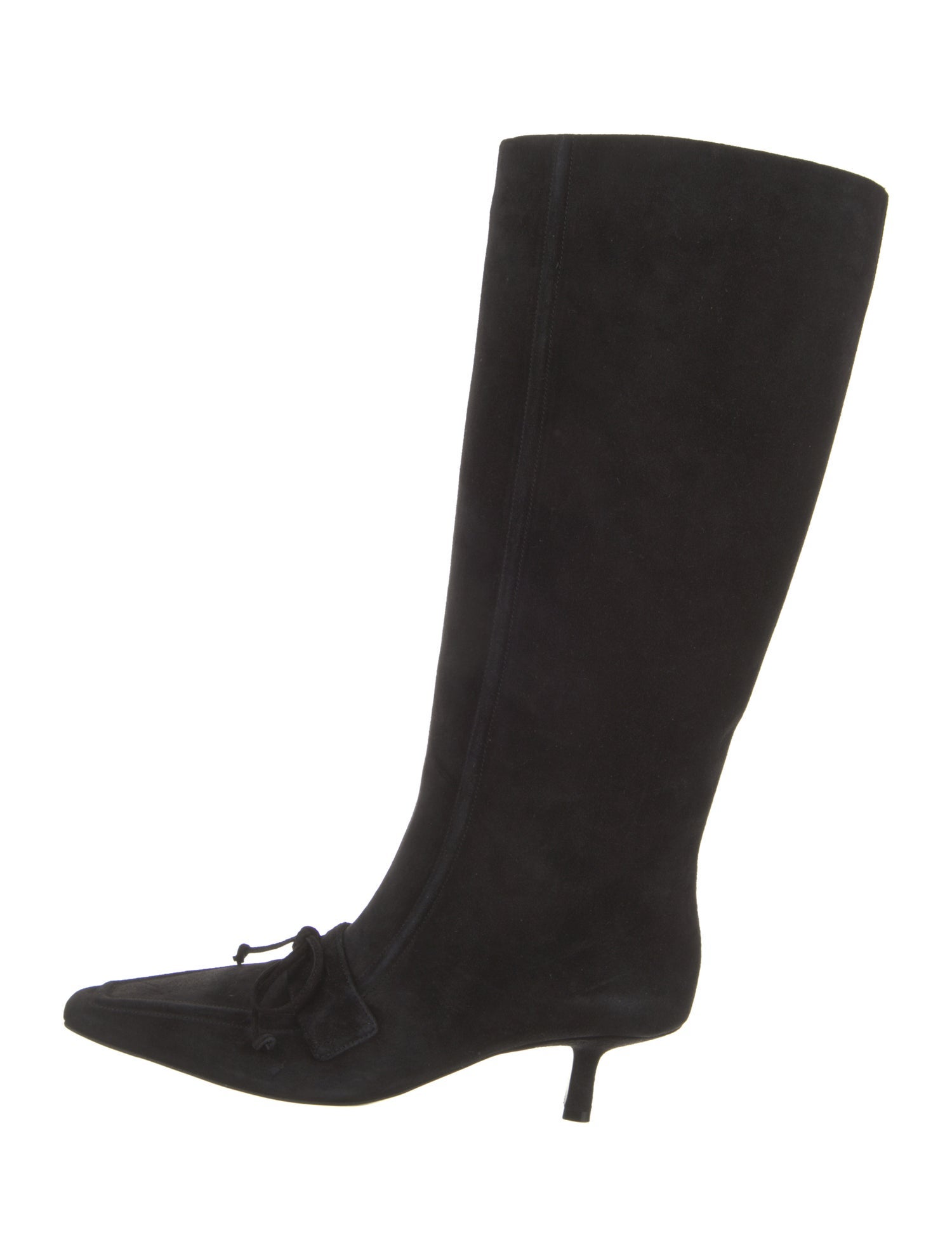 Burberry's Suede Bow Accents Boots