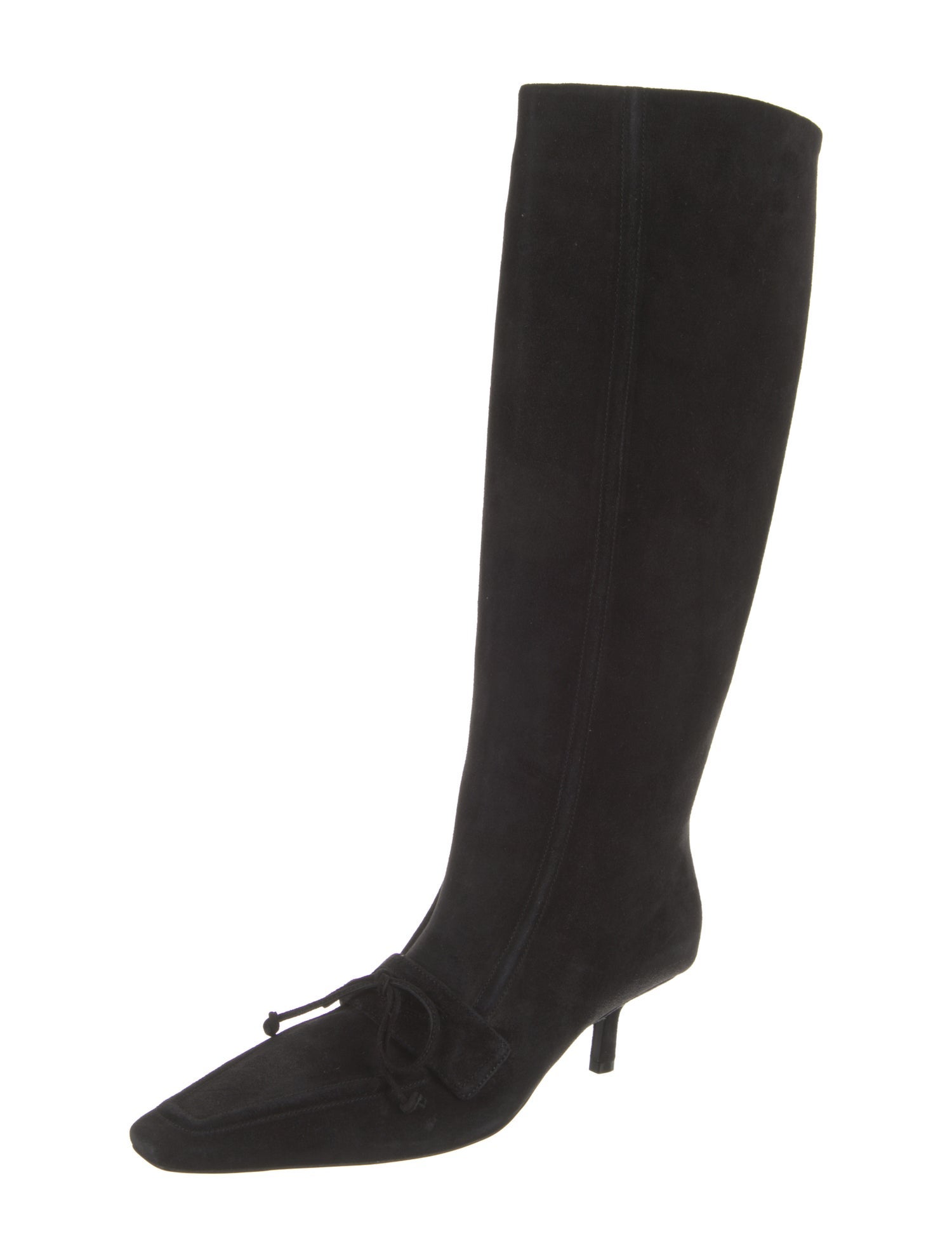 Burberry's Suede Bow Accents Boots