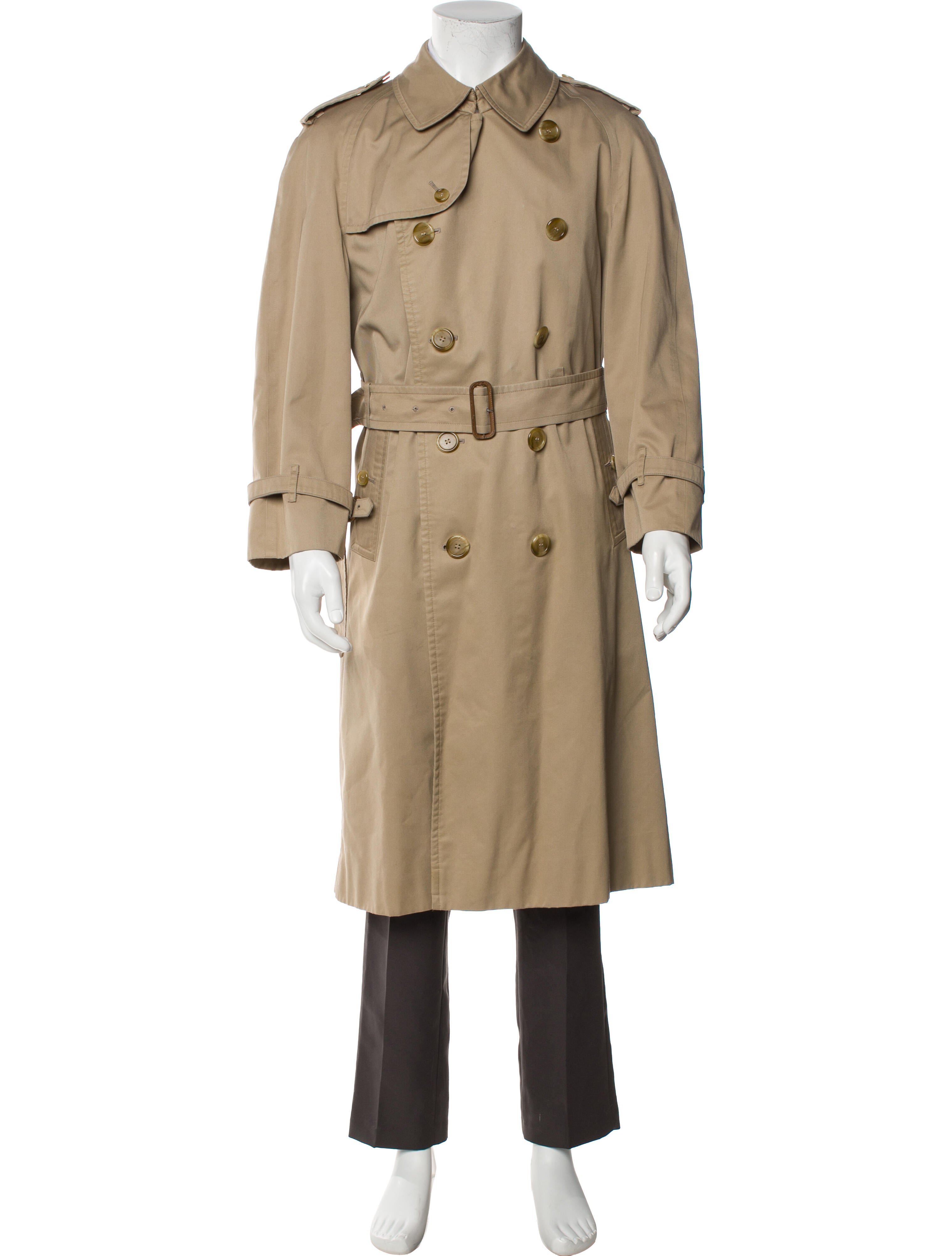 Burberry's House Check Pattern Trench Coat
