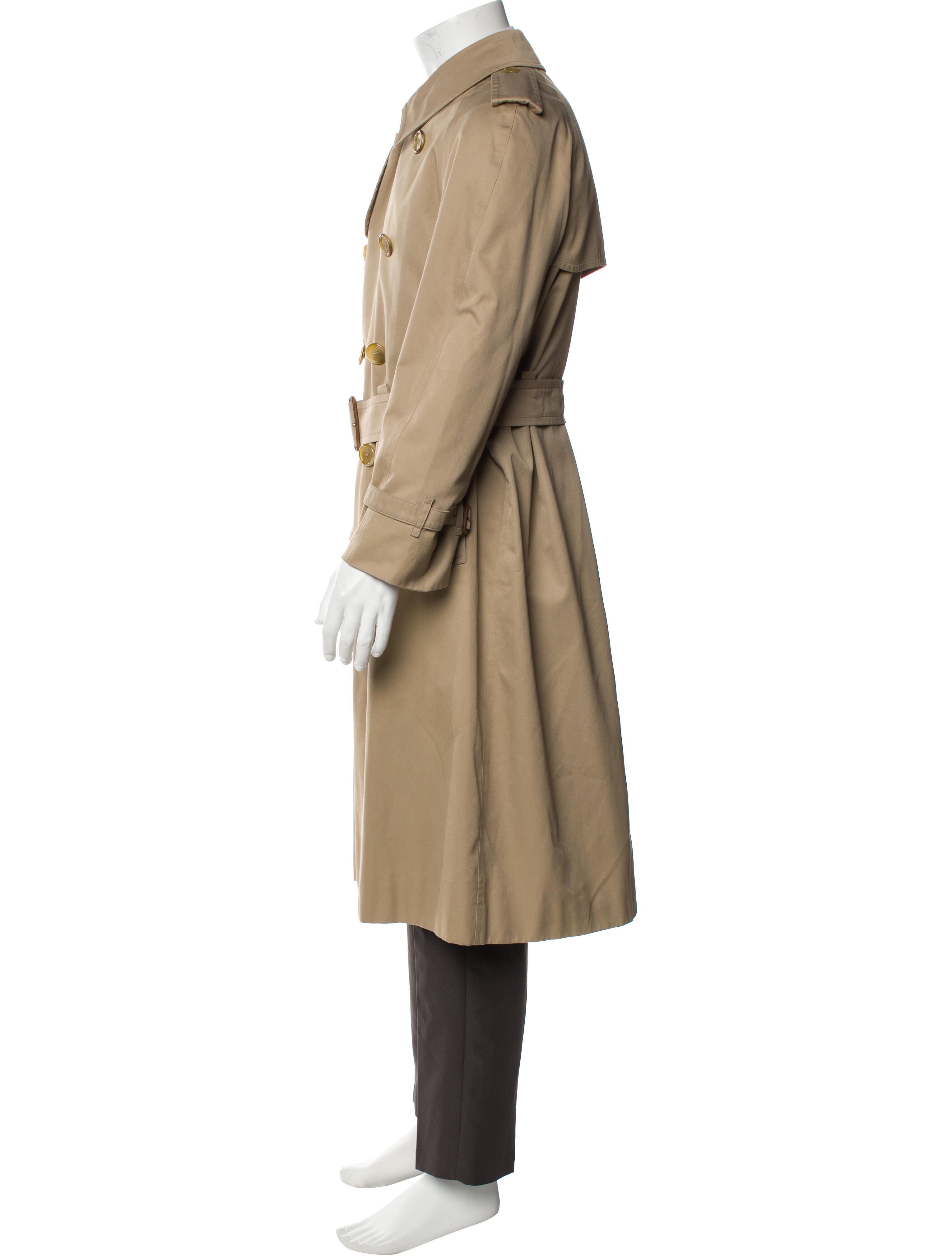 Burberry's House Check Pattern Trench Coat