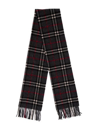 Burberry's Cashmere Nova Check Pattern Scarf