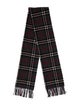 Burberry's Cashmere Nova Check Pattern Scarf