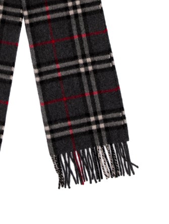 Burberry's Cashmere Nova Check Pattern Scarf