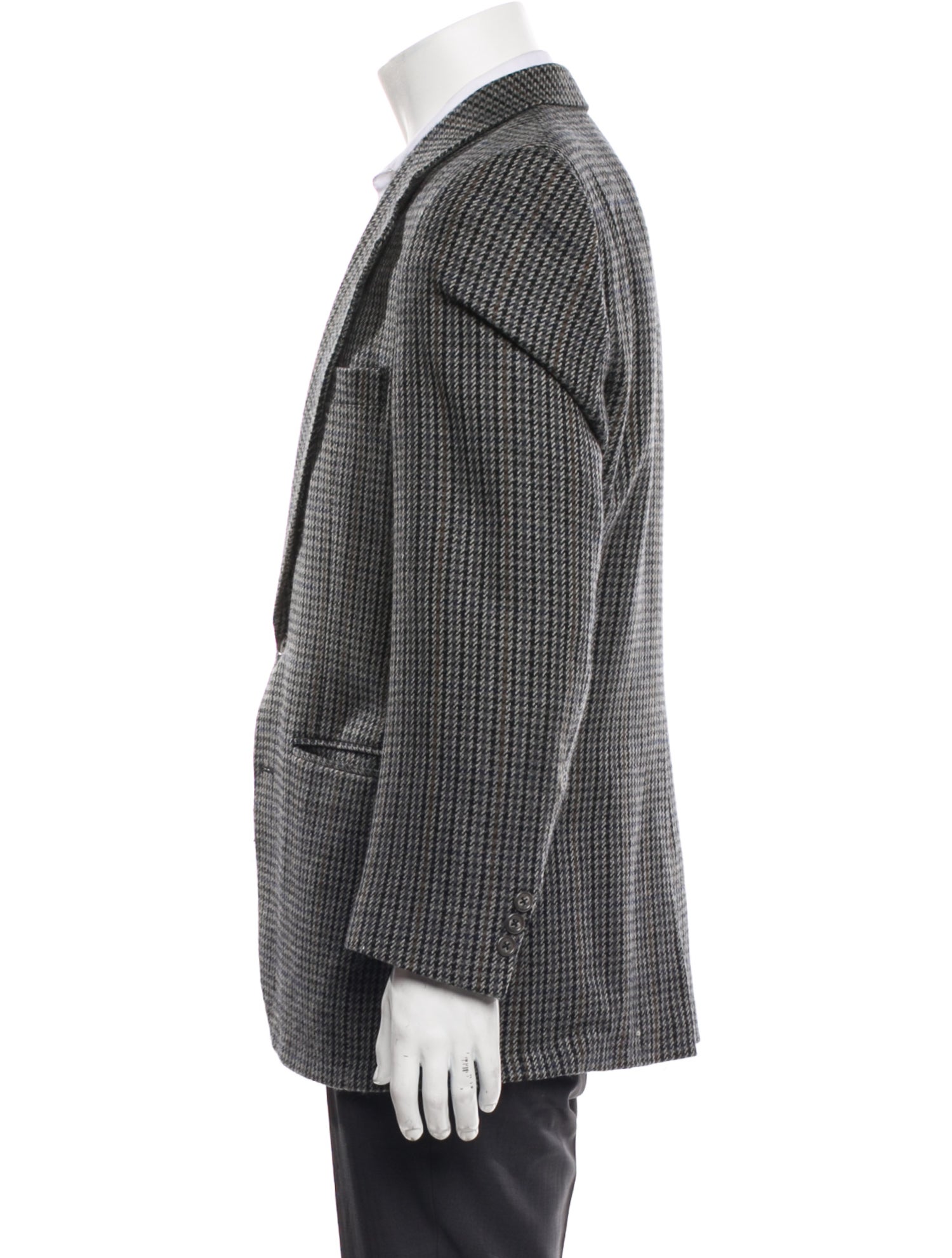 Burberry's Wool Houndstooth Print Blazer