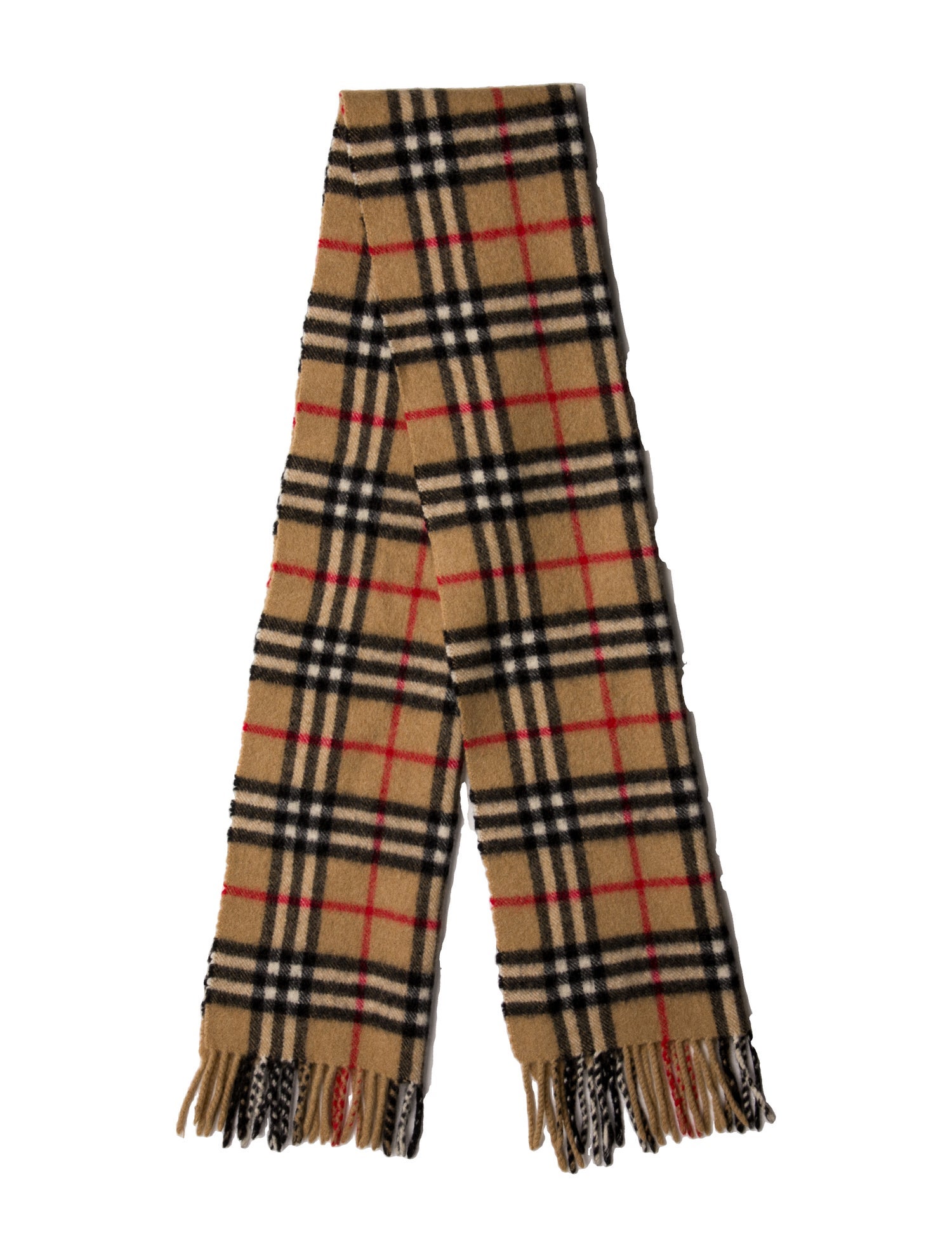 Burberry's Cashmere Nova Check Pattern Scarf