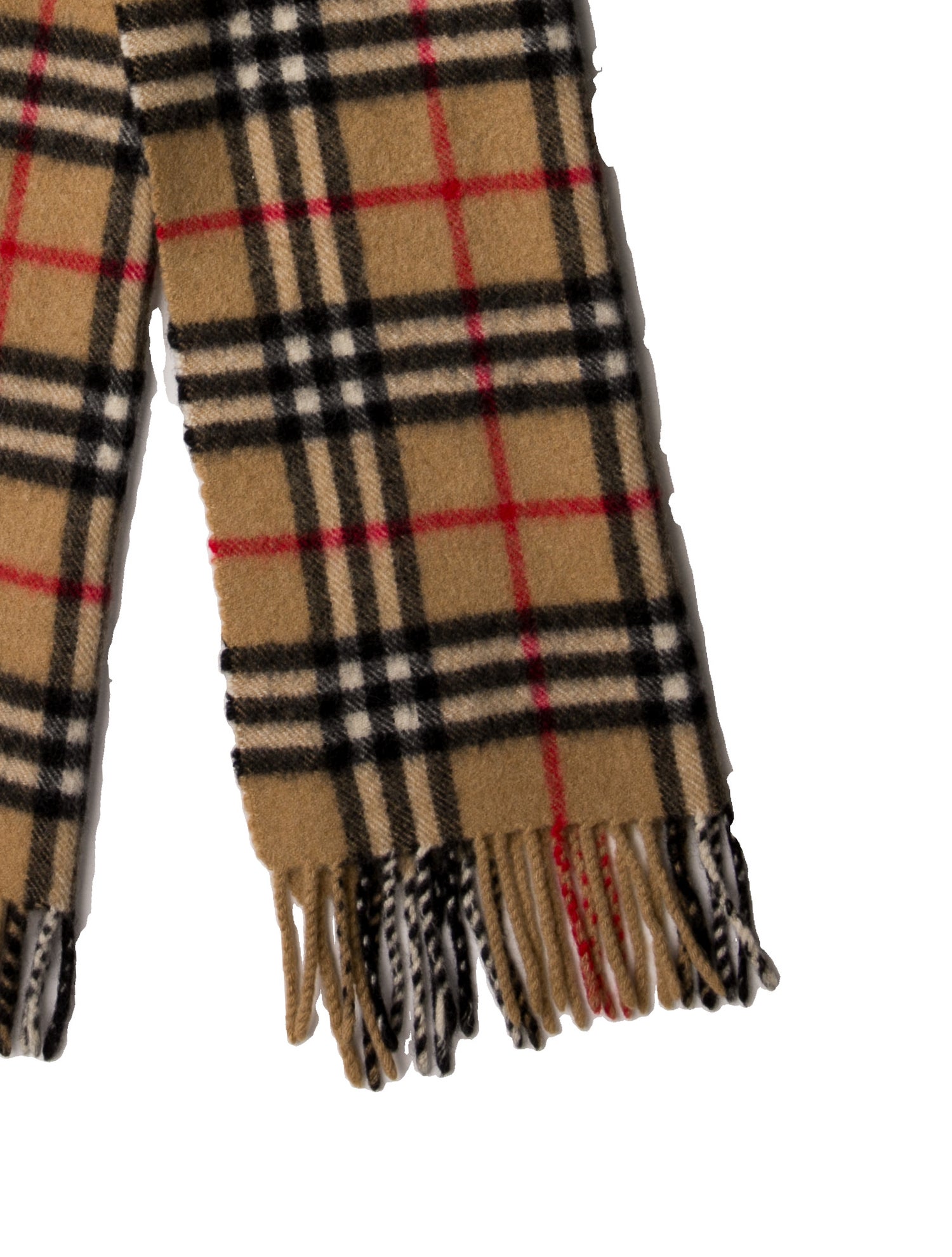 Burberry's Cashmere Nova Check Pattern Scarf
