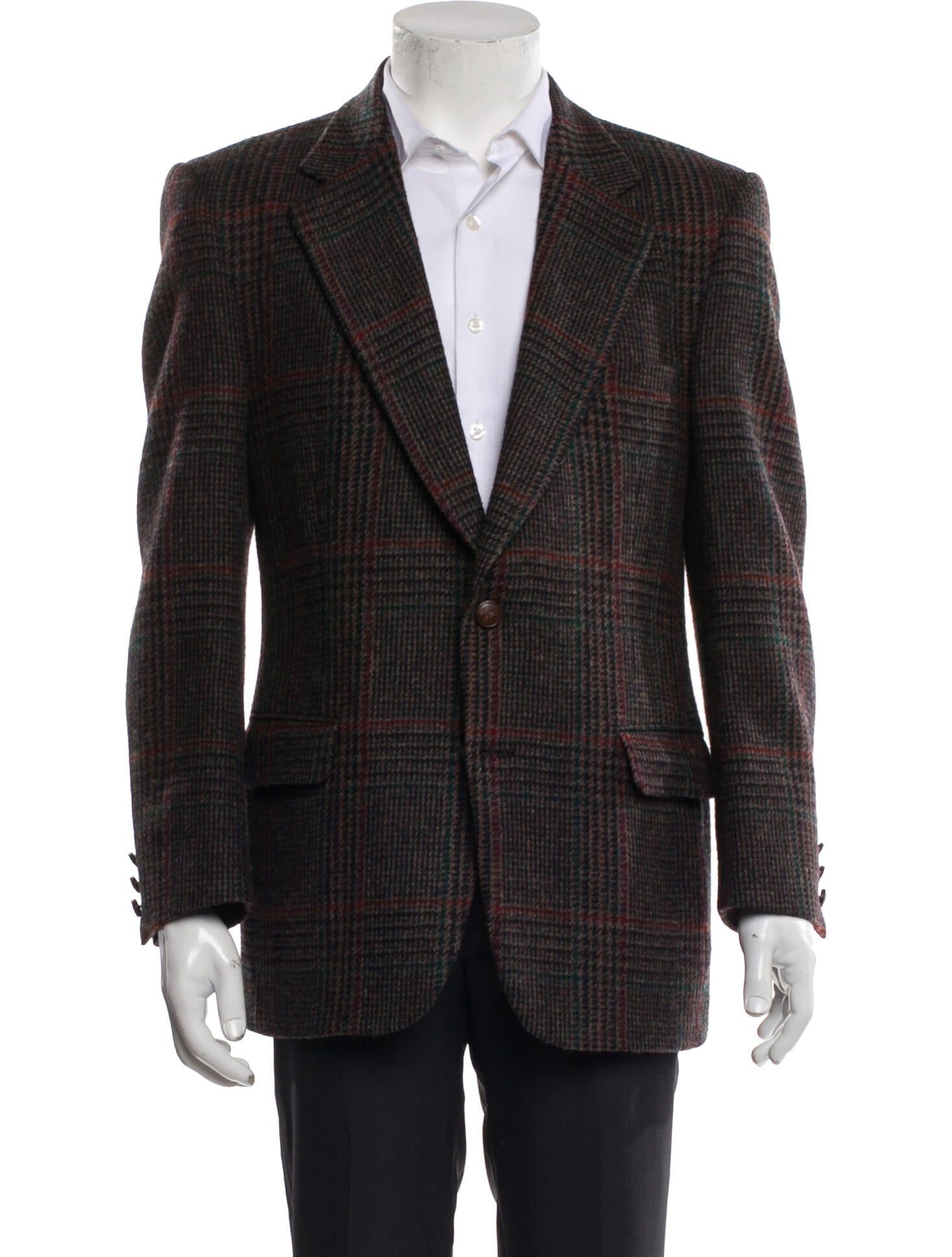 Burberry's Wool Houndstooth Print Suit