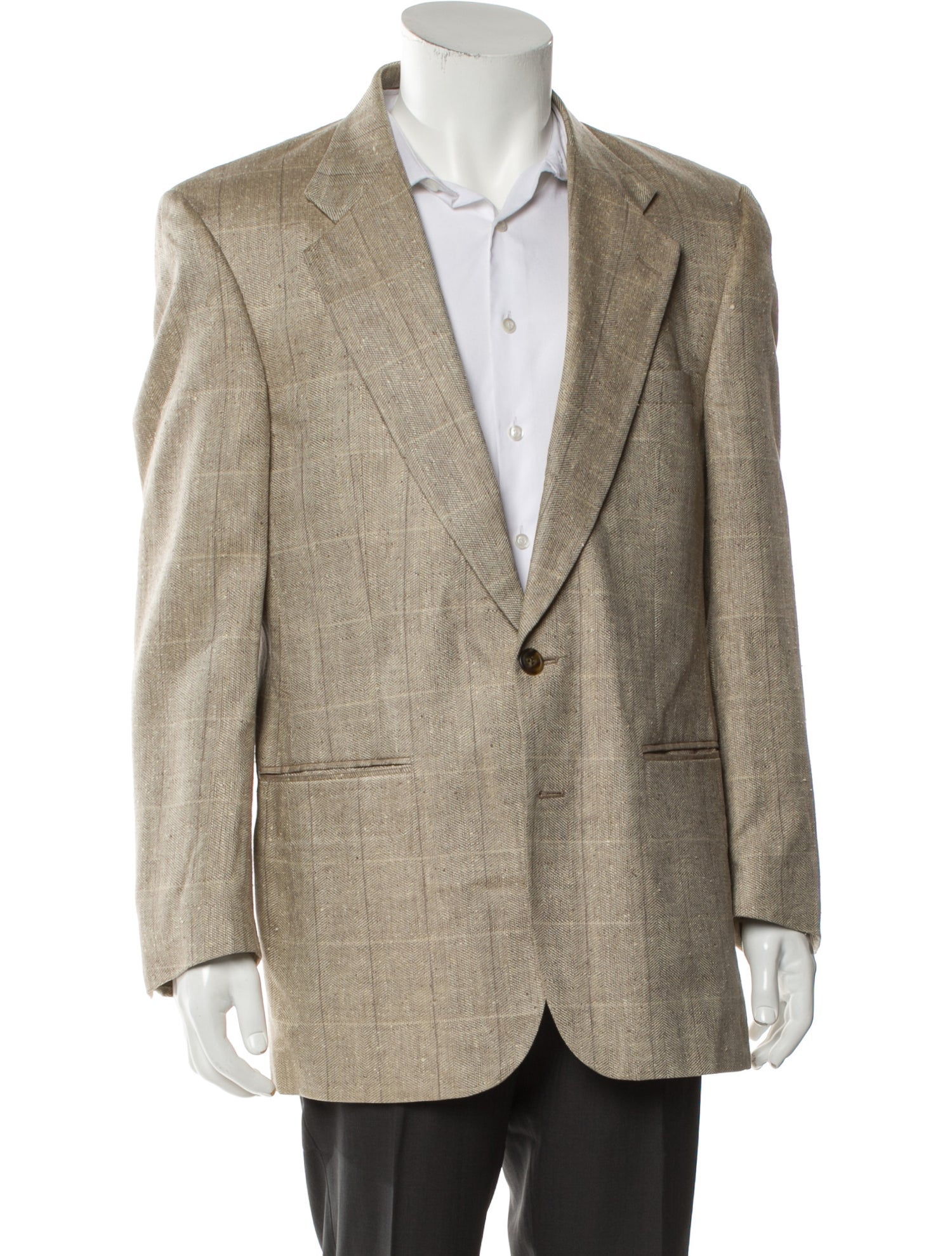 Burberry's Silk Plaid Print Blazer