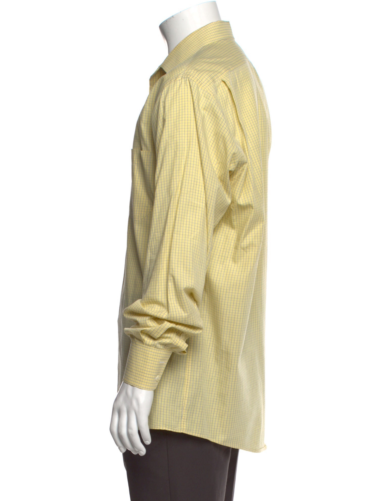 Burberry's Vintage Plaid Print Dress Shirt