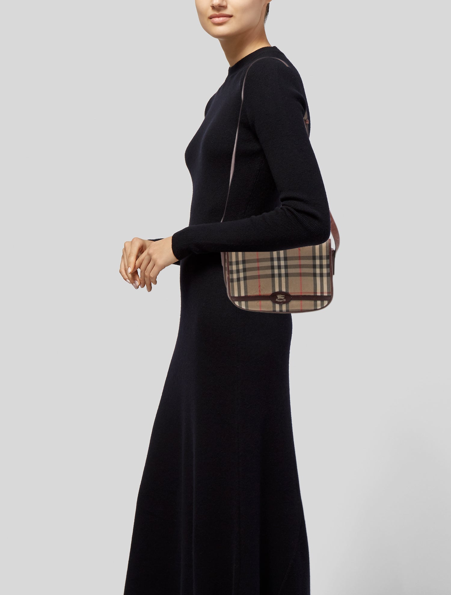 Burberry's Haymarket Check Shoulder Bag