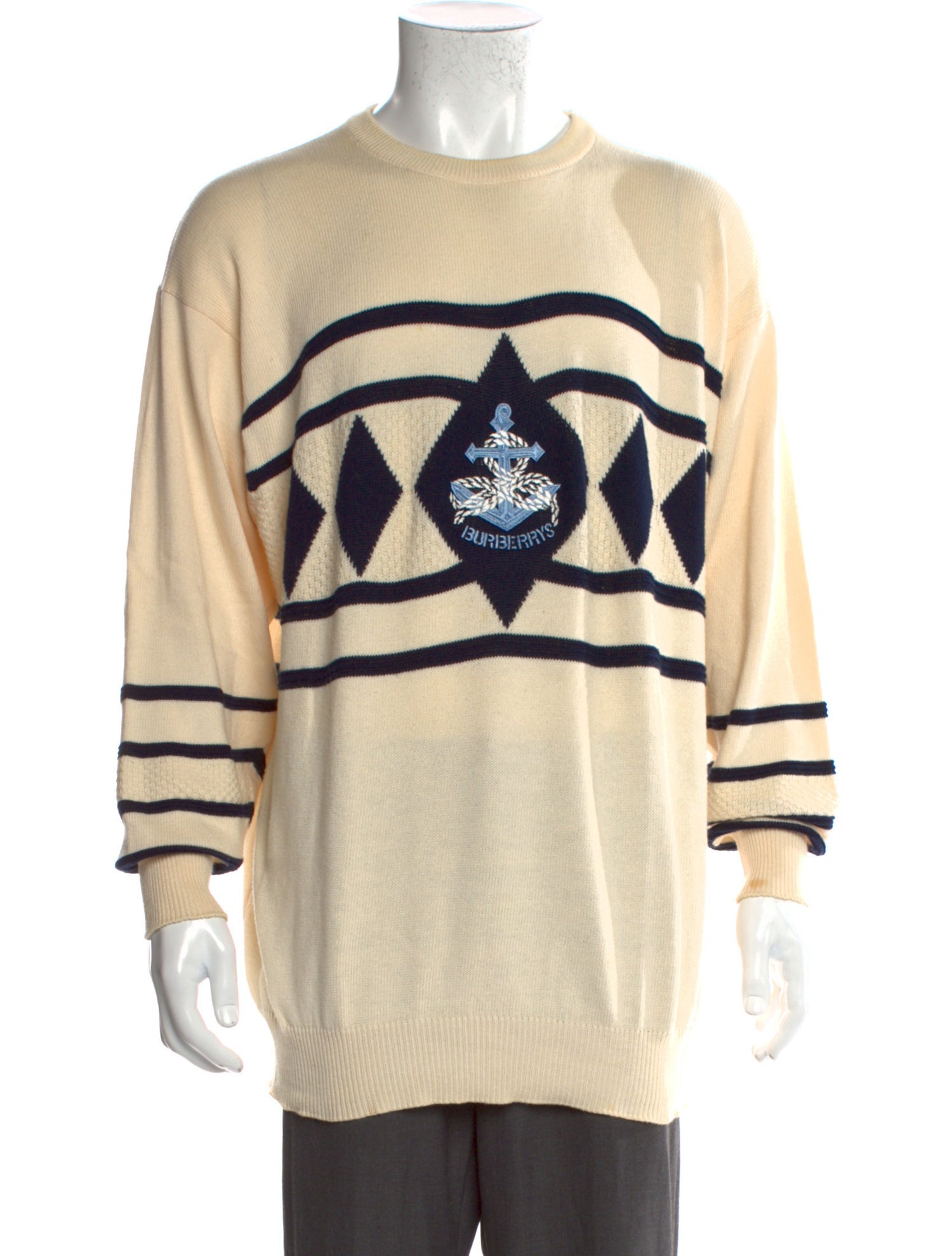 Burberry's Graphic Print Crew Neck Pullover