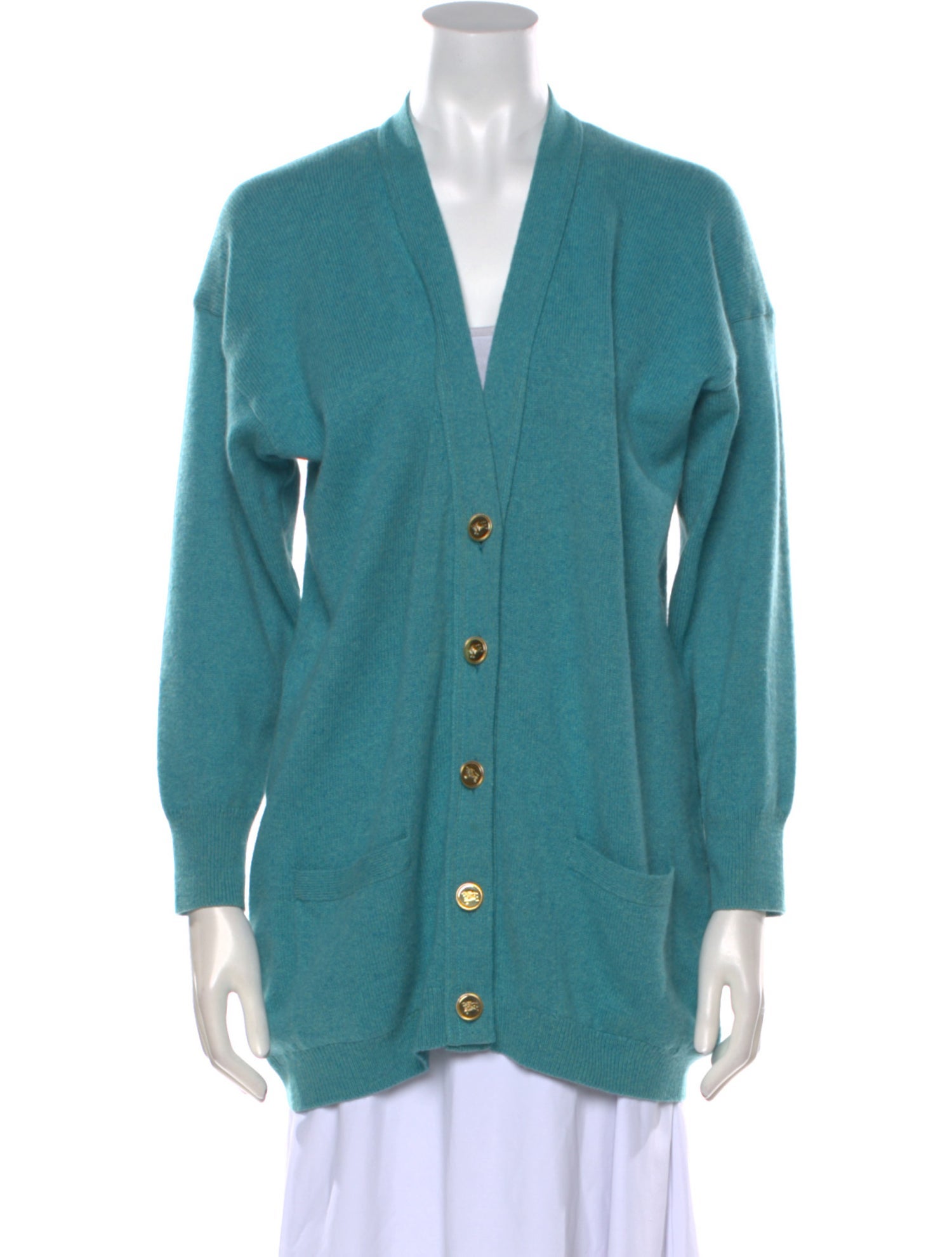 Burberry's Cashmere V-Neck Sweater