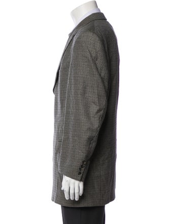 Burberry's Wool Houndstooth Print Blazer