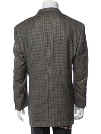 Burberry's Wool Houndstooth Print Blazer