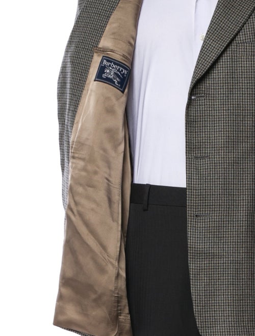 Burberry's Wool Houndstooth Print Blazer