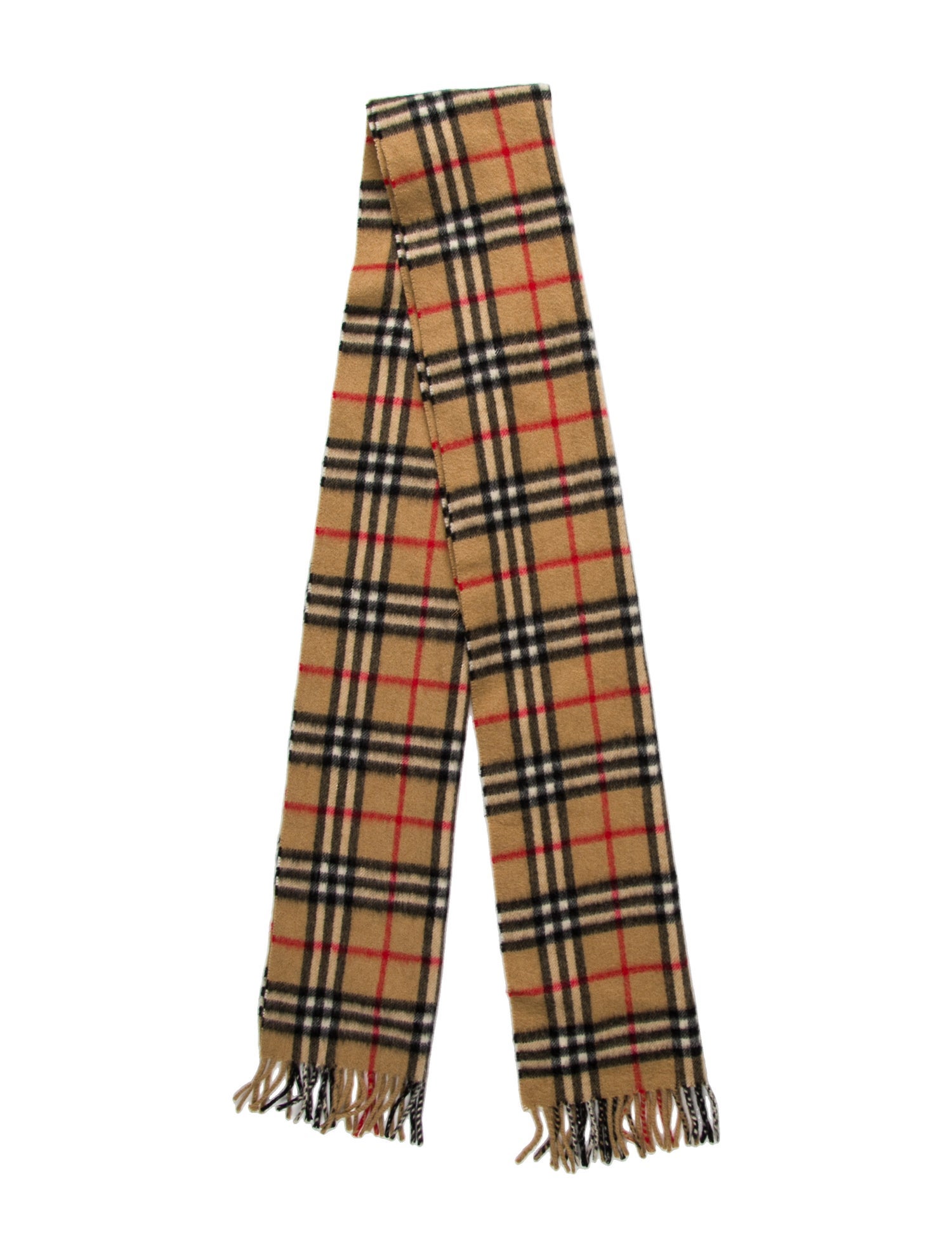 Burberry's Cashmere House Check Pattern Scarf