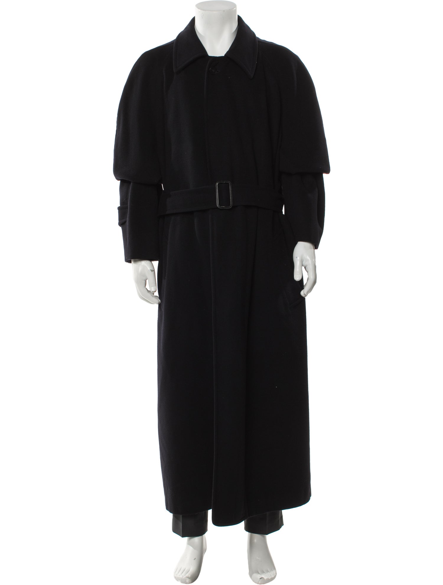 Burberry's Nova Check Pattern Wool Trench Coat