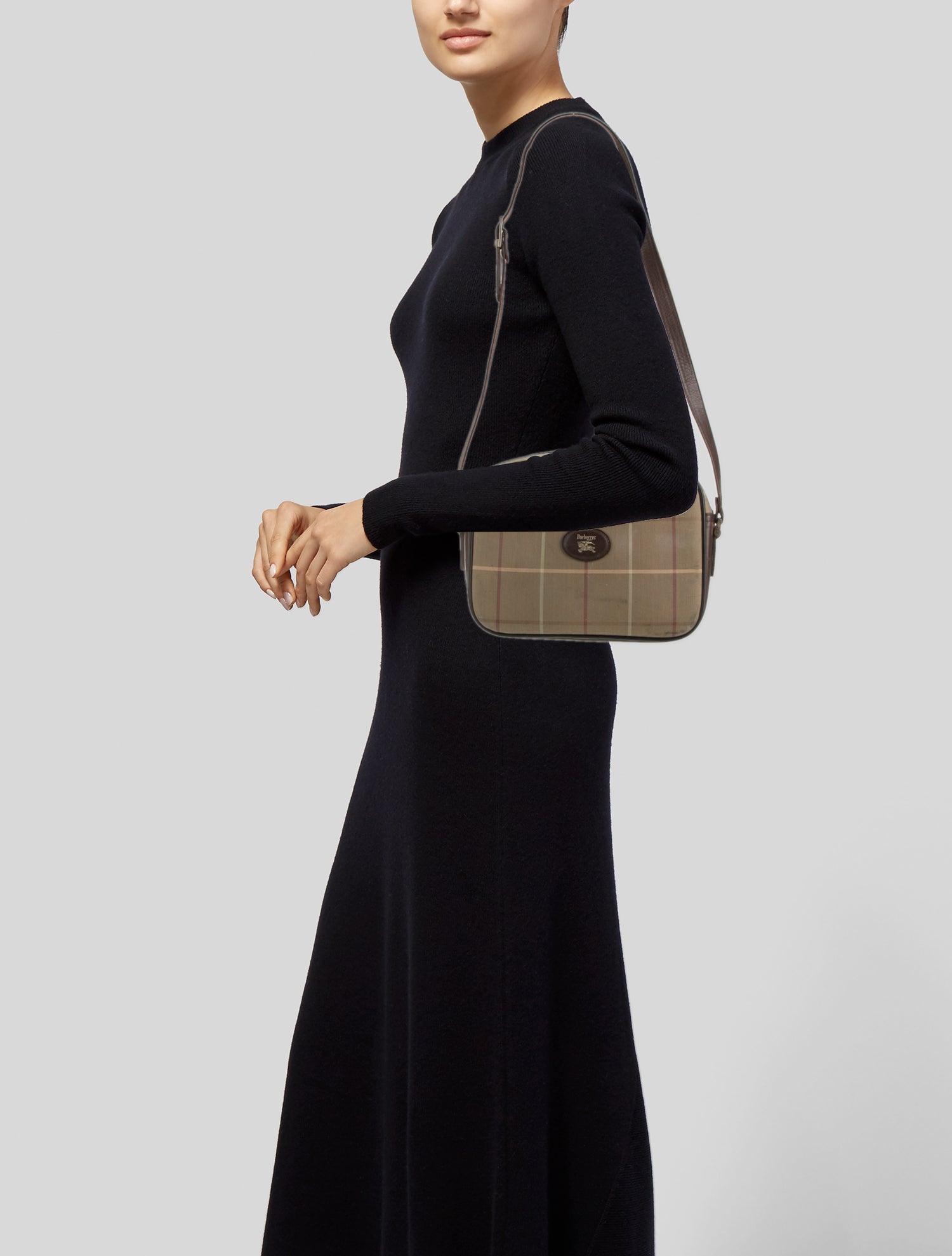 Burberry's Canvas Shoulder Bag Small