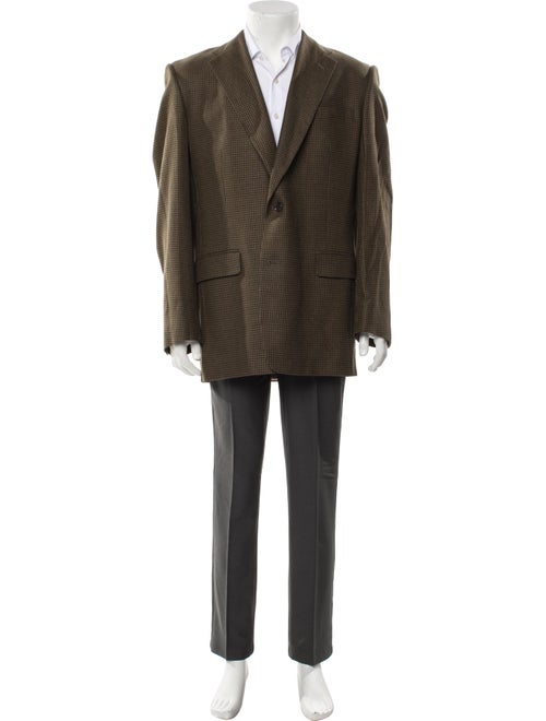 Burberry's Houndstooth Print Overcoat