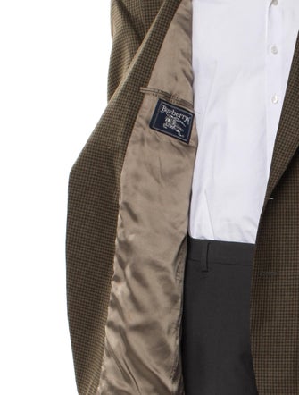 Burberry's Houndstooth Print Overcoat