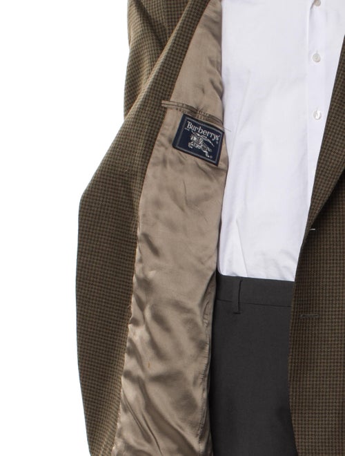 Burberry's Houndstooth Print Overcoat