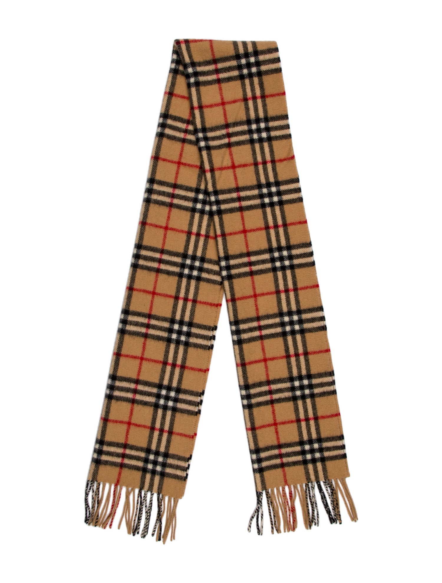 Burberry's Wool Nova Check Pattern Scarf