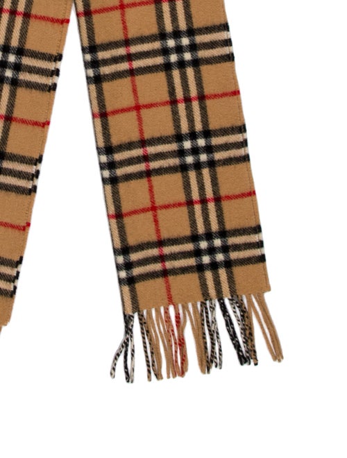 Burberry's Wool Nova Check Pattern Scarf