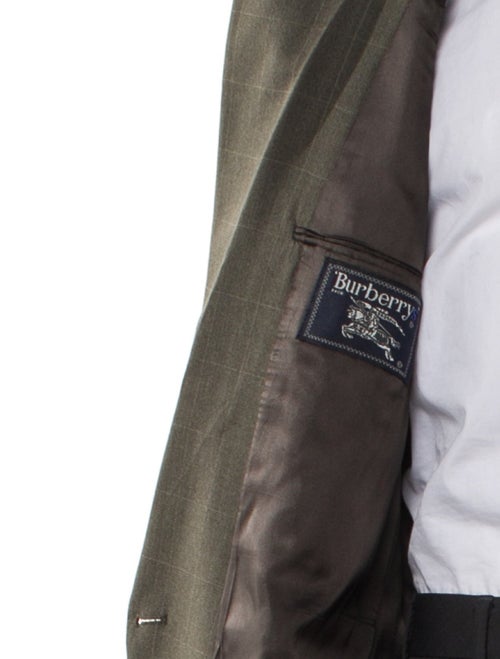 Burberry's Abstract Check Wool Peacoat